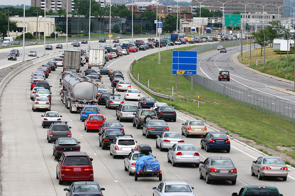 Highway corridor equipped with intelligent transportation systems